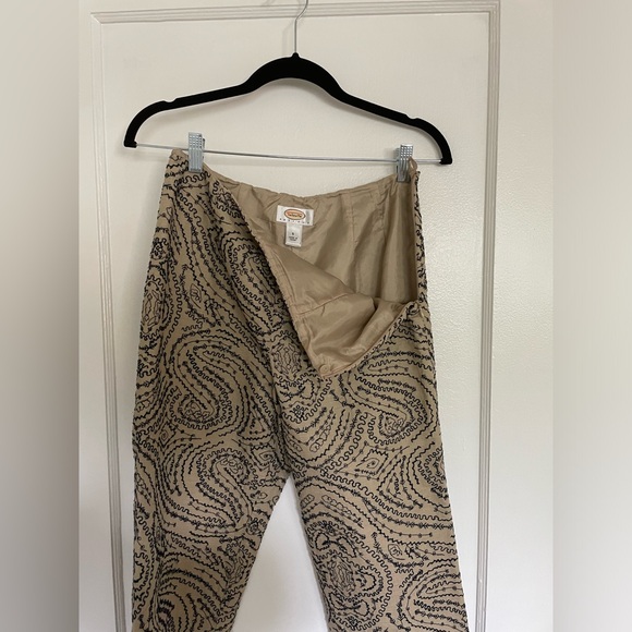 Vintage Embroidered Straight-Leg Cropped Pant - Picture 3 of 5